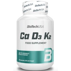 Ca D3 K2 - 90 gélules | Biotech USA