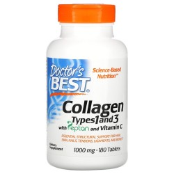 Collagene Type 1 et 3 - 180 Tablettes | Doctor 's Best