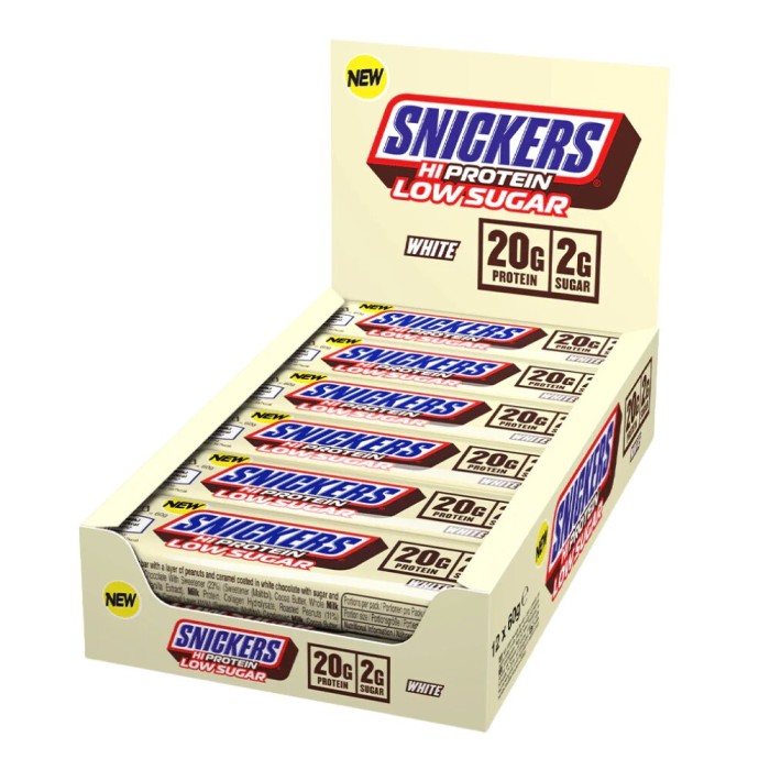 Snickers Hi Protein (Low Sugar) Chocolat Blanc - 57g | Snickers
