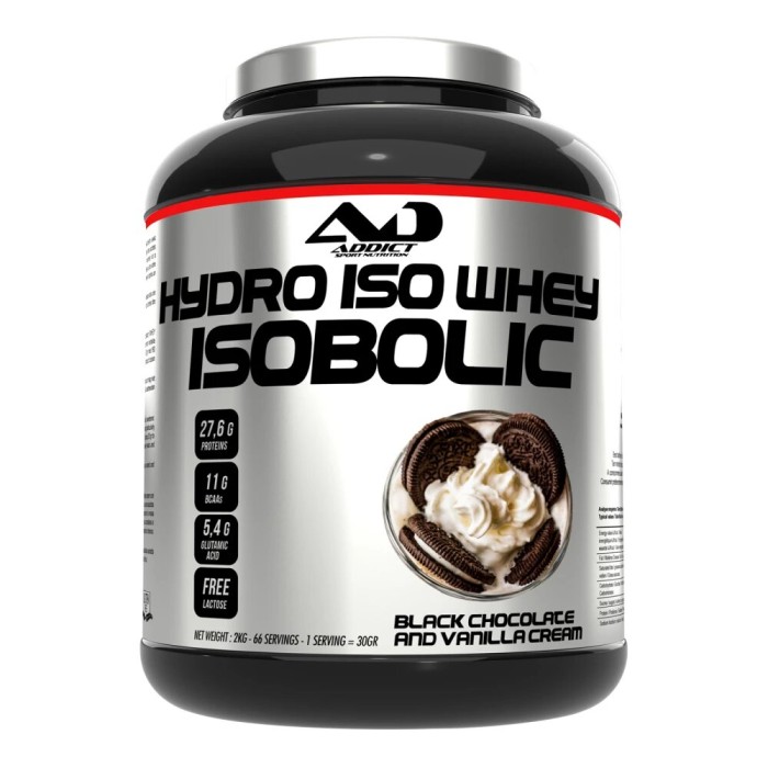 ISOBOLIC Whey isolate + Hydrolysate - 2kg | Addict Sport Nutrition