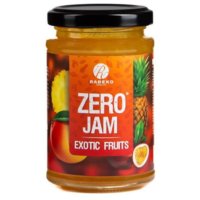 Confiture Zéro Jam Fruits exotiques - 225g | Rabeko