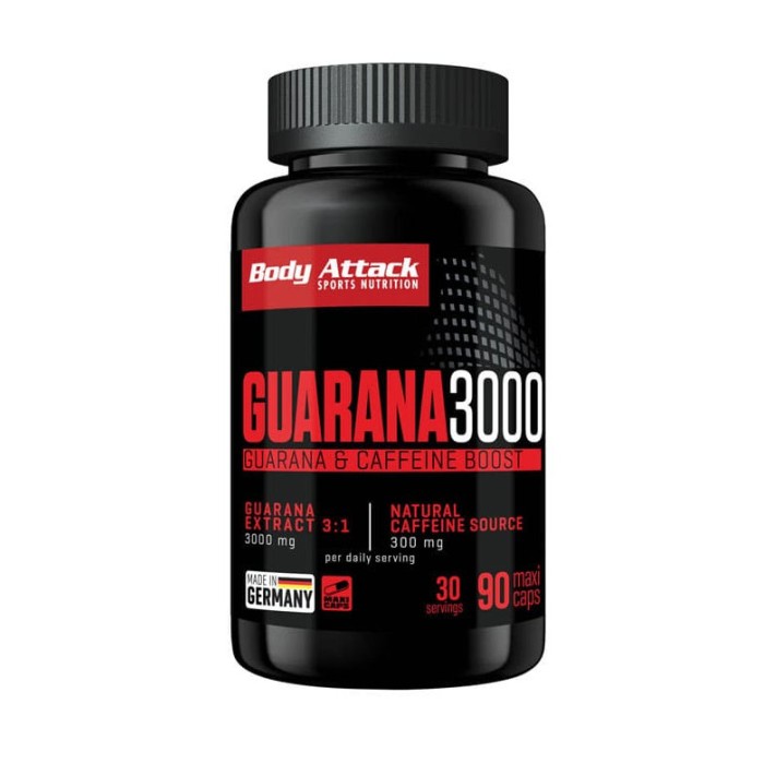 Guarana 3000 - 90 gélules | Body Attack