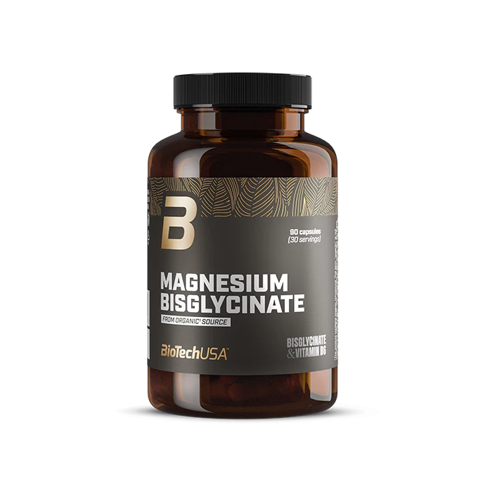 Magnésium Bisglycinate Organic - 90 gélules | Biotech USA