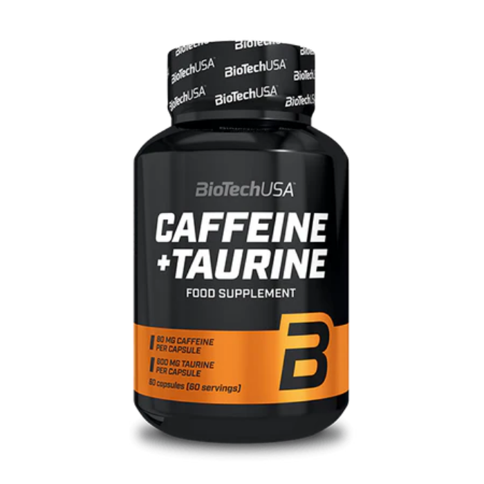 Caffeine + Taurine - 60 Gélules | Biotech USA