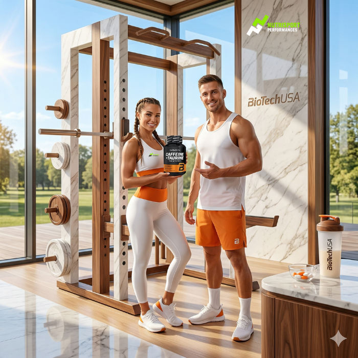 Gélules Caffeine et Taurine BioTechUSA booster d'énergie