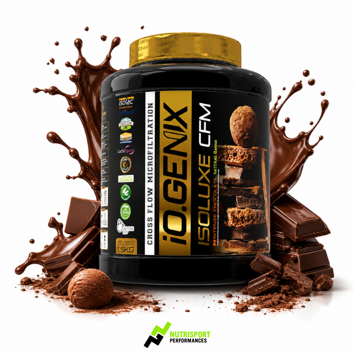 isoluxe whey CFM - IOGENIX chocolat intense
