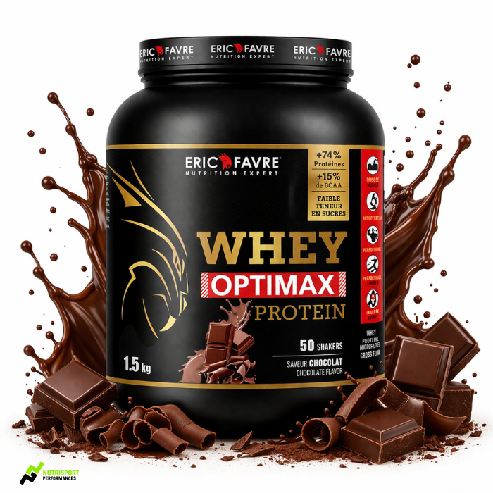 Whey Optimax Protéin - 1,5Kg | Eric Favre - chocolat