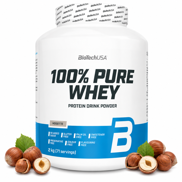 100% Pure Whey - 2kg - noisette - BioTech USA