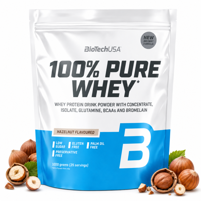 100% pure whey noisette biotech usa 1kg