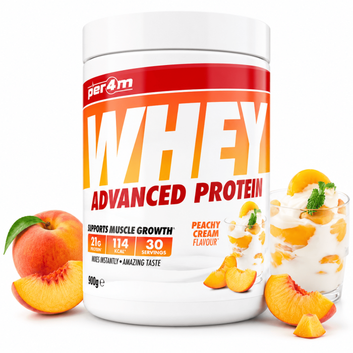 whey advanced protéin pèche crème - 900g PER4M