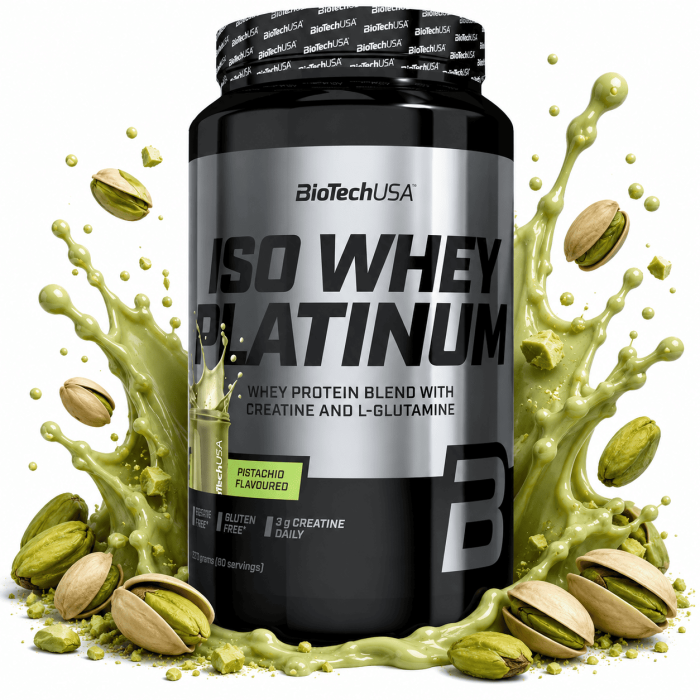 Iso Whey-Platinum - 908g- pistache-Biotech USA -