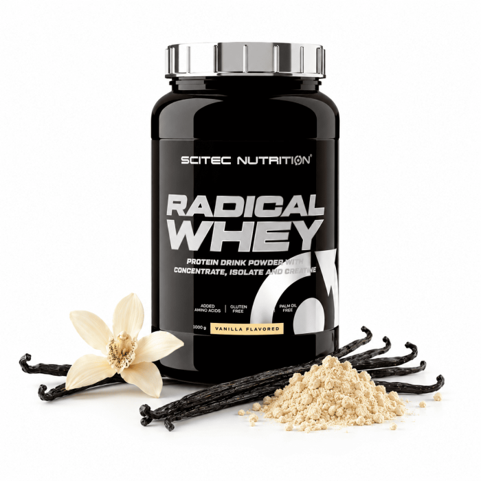 Radical Whey - vanille- Scitec Nutrition 1kg