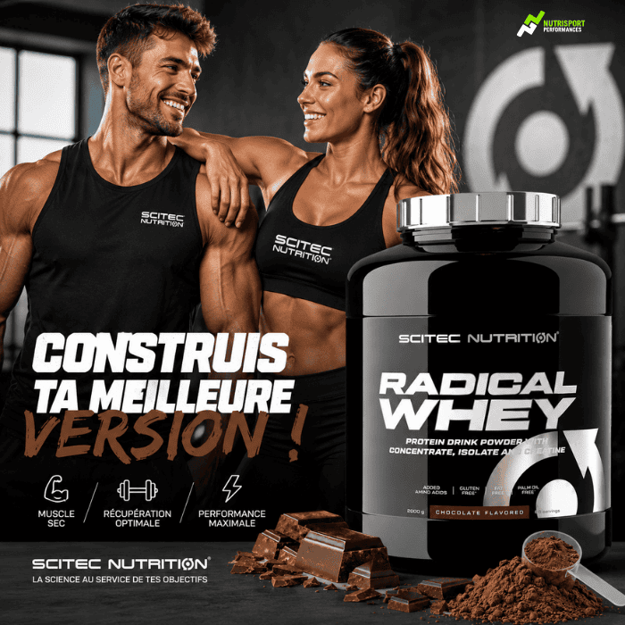 Radical Whey - scitec nutrition couple fitness