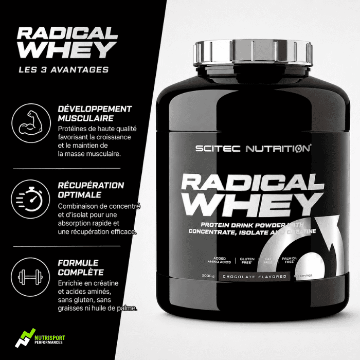 Radical Whey - Scitec Nutrition - les avantages