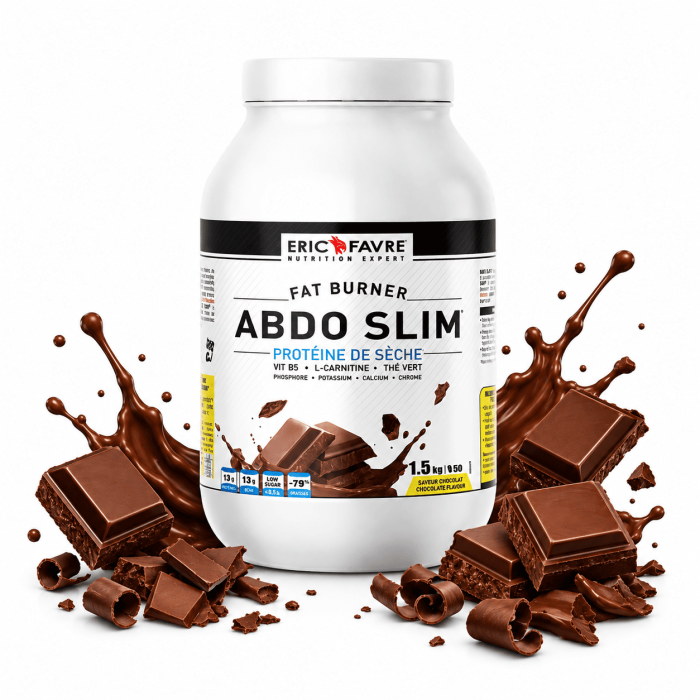 Abdo Slim / Protéine de Sèche - 1,5kg - chocolat - Eric Favre