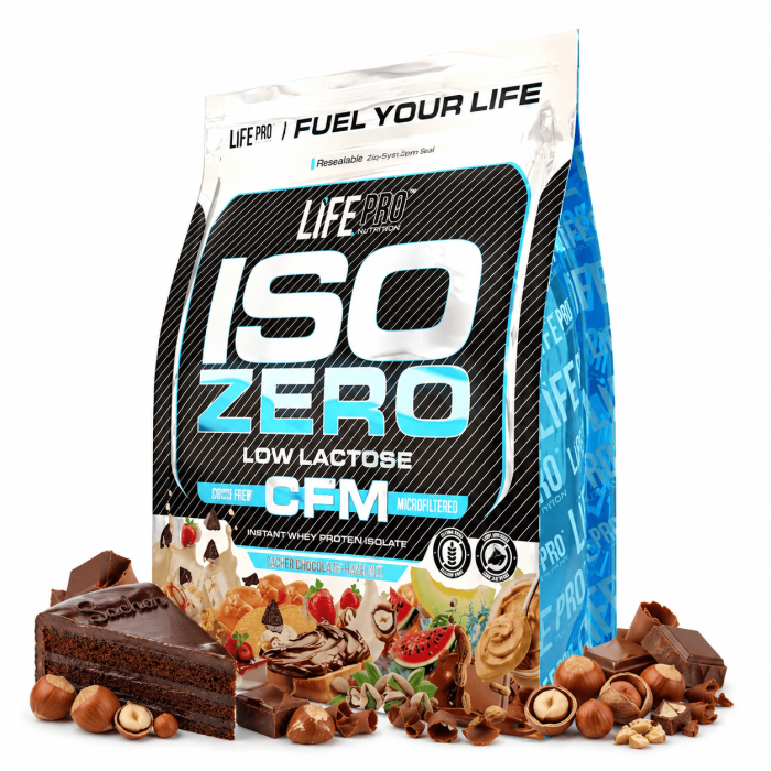 isolate zero cfm chocolat noisette life pro nutrition 1,6kg