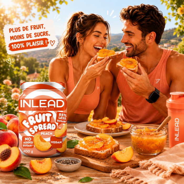 Confiture / Pêche - 400g | Inlead Nutrition