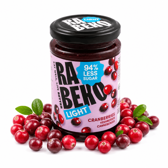 Confiture Light Jam / Cranberries - 225g | Rabeko