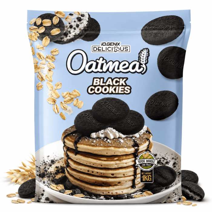 delicious oatmeal farine d'avoine 1kg black cookies