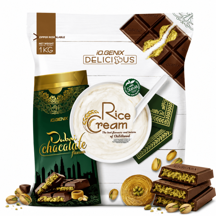 Rice Cream (crème de riz) - 1kg chocolat dubai -  IOGENIX