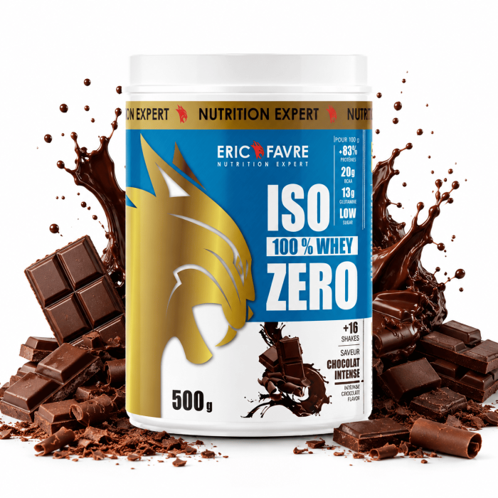 Iso Zero100% whey proteine -  chocolat intense 500gr - Eric Favre