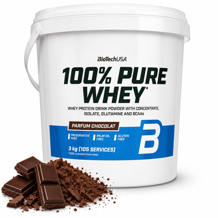 100% Pure Whey - chocolat 3kg BioTech USA