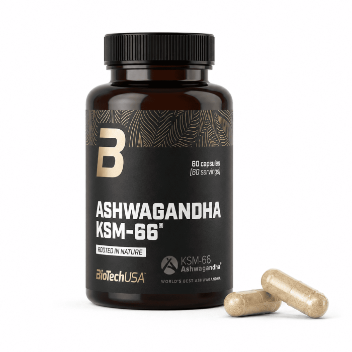 Ashwagandha KSM66 - 60 gélules | Biotech USA
