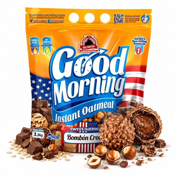 Farine d'avoine GOOD MORNING - 1,5kg | Max Protéin bonbon rocher