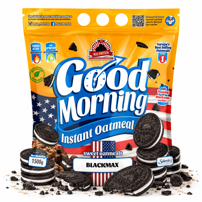 Farine d'avoine GOOD MORNING - 1,5kg | Max Protéin black cookies