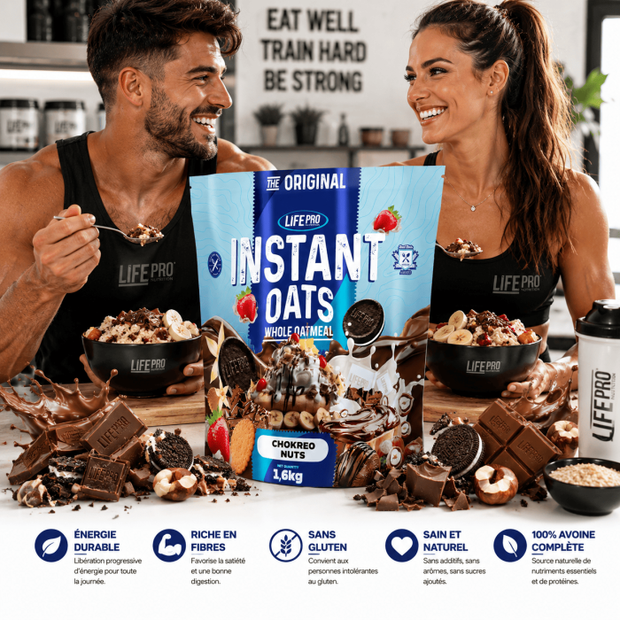 Farine d'avoine aromatisée - cupkle fitness - Life pro nutrition