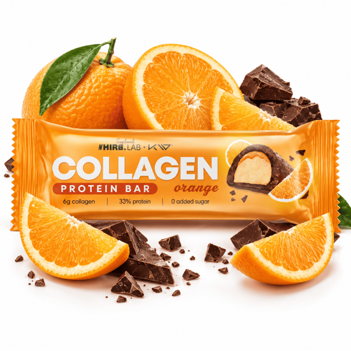 Collagen Protéin Bar - 50g | Hiro.Lab orange