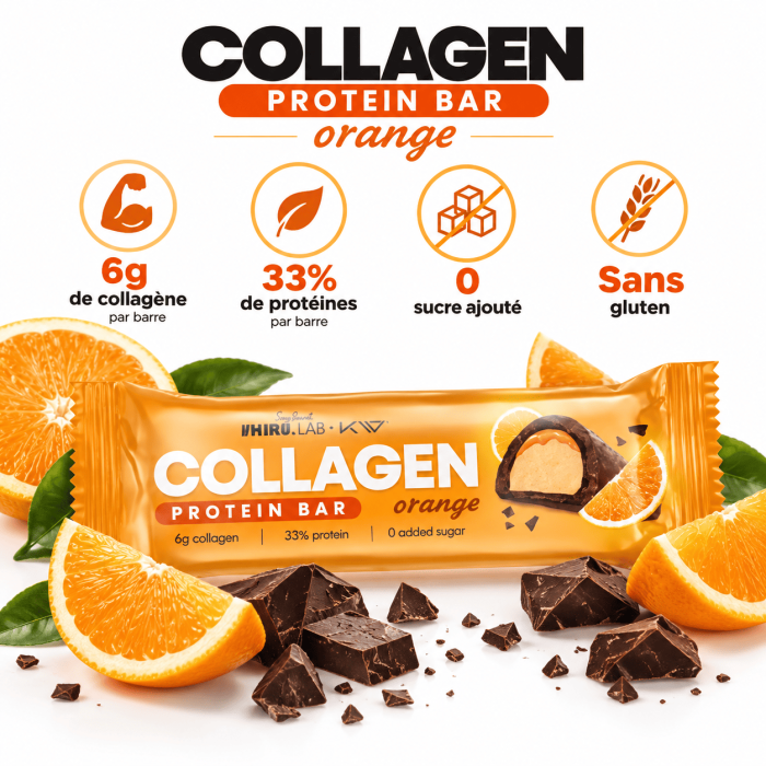 les avantages Collagen Protéin Bar - 50g | Hiro.Lab