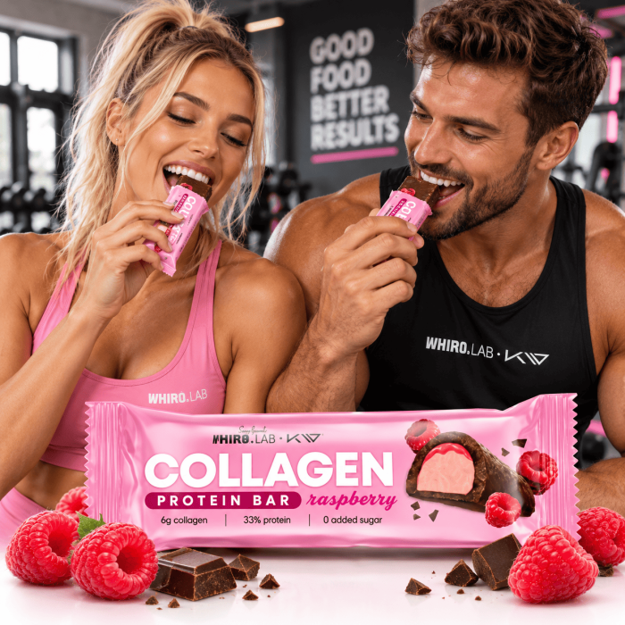 couple fitness Collagen Protéin Bar - 50g | Hiro.Lab