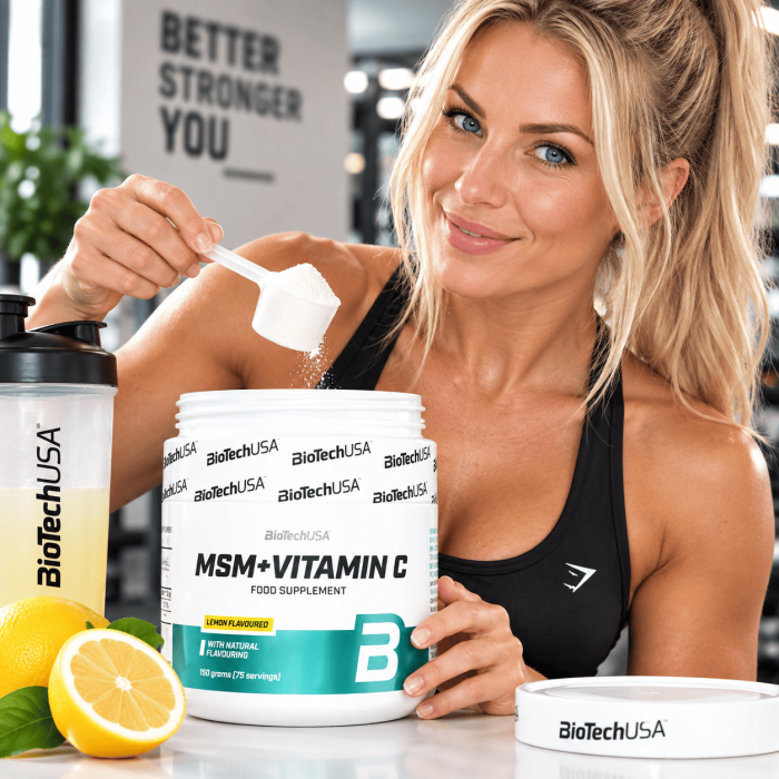 MSM / Vitamin C  - 150g | Biotech USA fitness girl