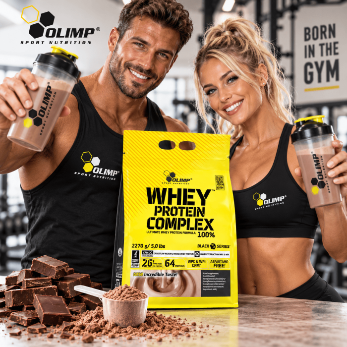 Whey Protein Complex - Olimp Nutrition couple fitness