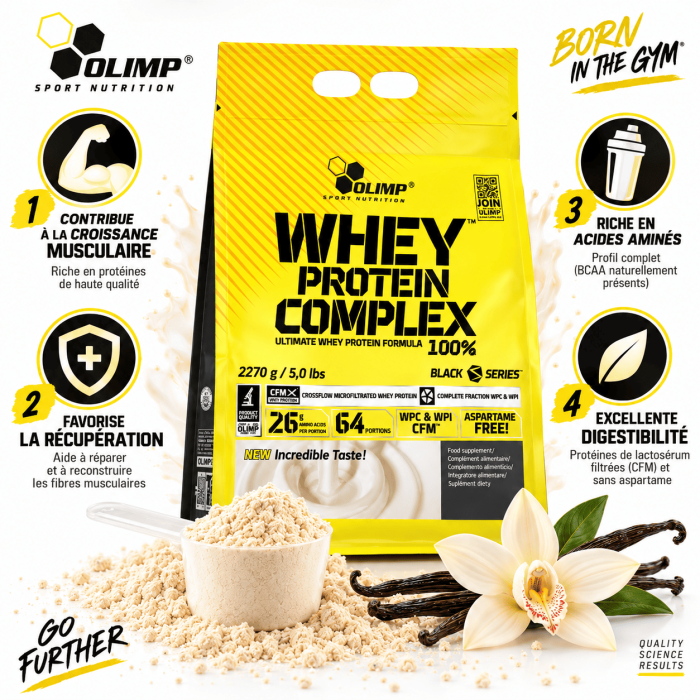 Whey Protein Complex - Olimp Nutrition - les avantages
