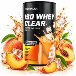 Iso whey Zero Clear - ice tea pêche Biotech USA