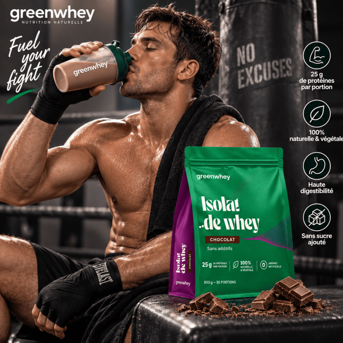 Isolat De Whey Native -  Greenwhey boxeur