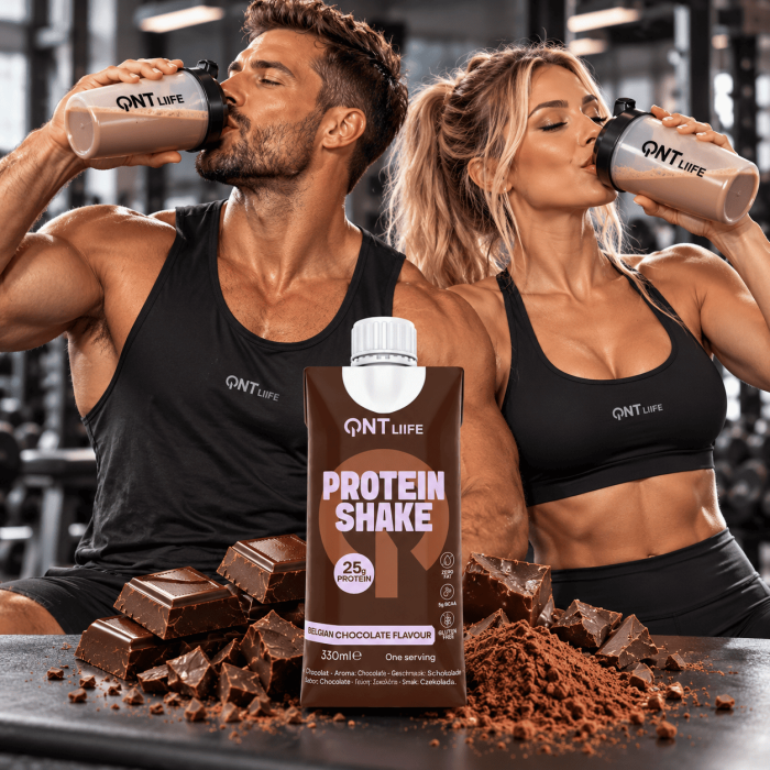 protein shake chocolat qnt couple fitness