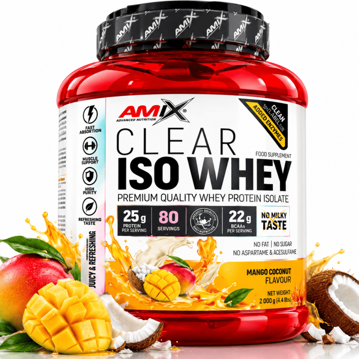 clear iso whey mangue coco amix