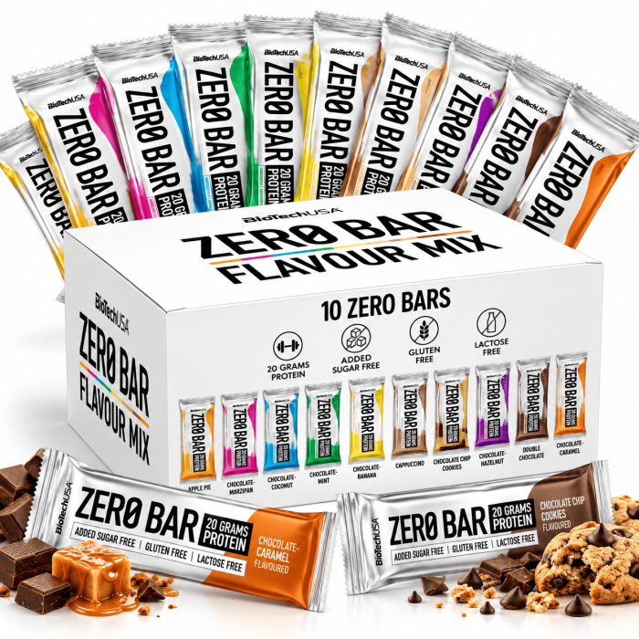 boite mix de 10 barres zéro bar biotech usa