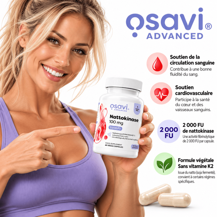 Nattokinase - 60 Gélules | Osavi femme fitness