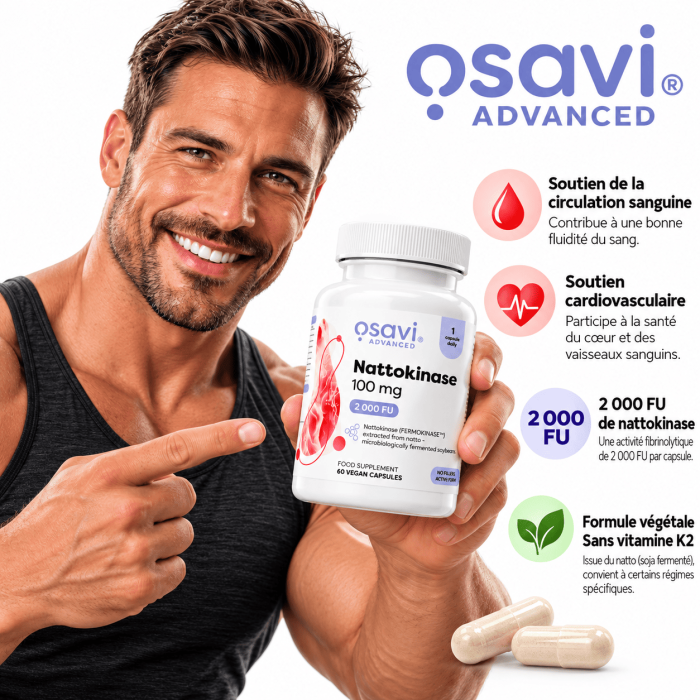 Nattokinase - 60 Gélules | Osavi homme