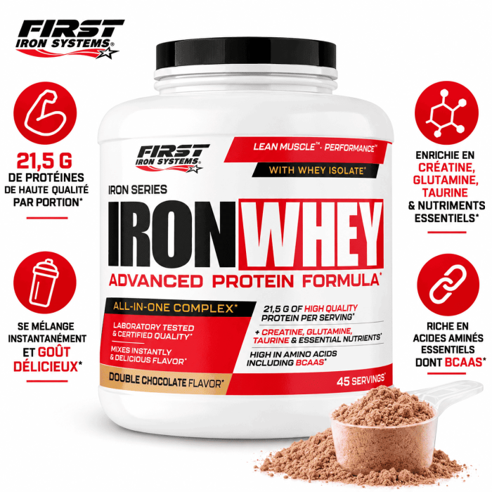 Iron Whey 1,5kg les avantagew iron first systems