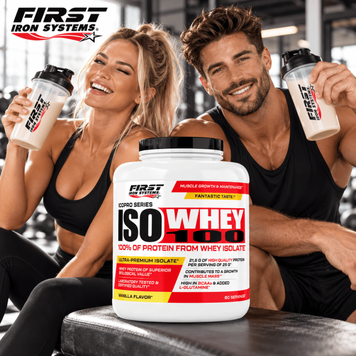 Iso Whey 100 - First Iron Systems 2kg couple fitness