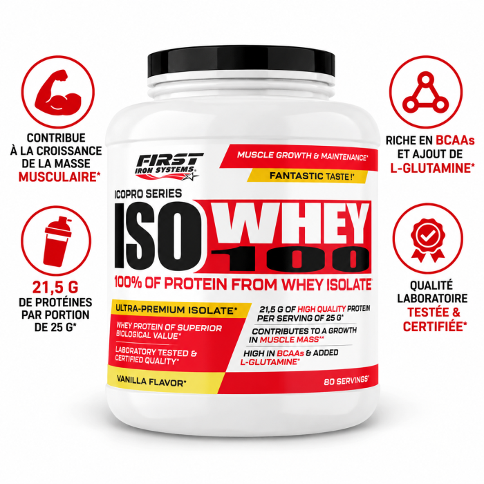 Iso Whey 100 - First Iron Systems 2kg les avantages