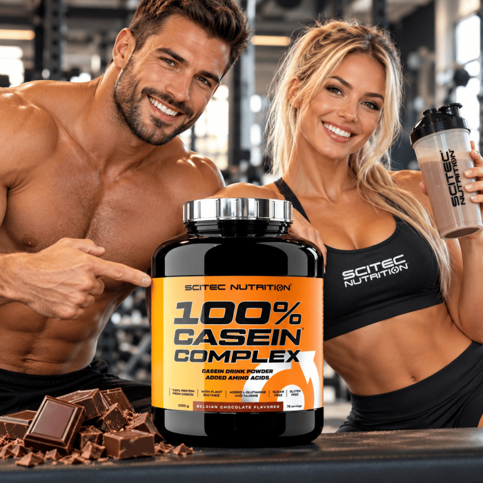 couple fitness - 100% Casein Complex - Scitec Nutrition 2,3kg