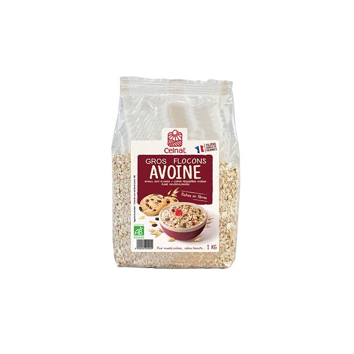 Flocon d'avoine Bio format 1kg - Celnat