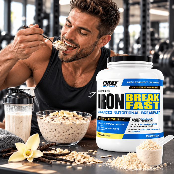 un homme mange iron breakfast first iron systems