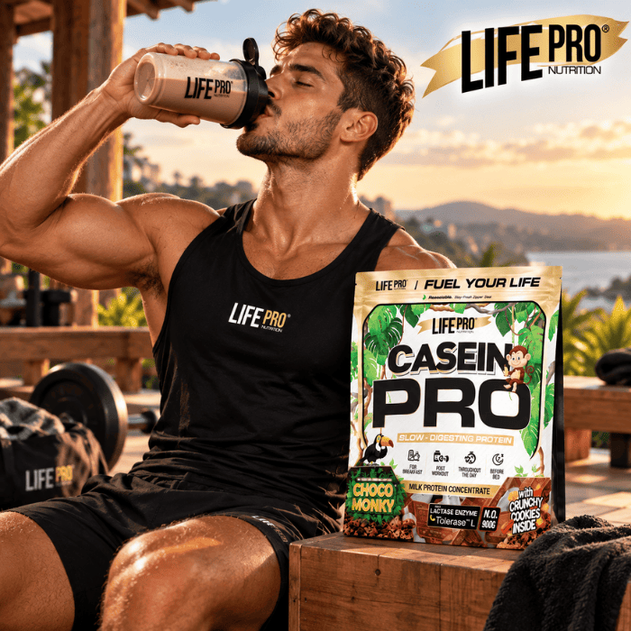 casein pro life pro nutrition - Bodybuilder